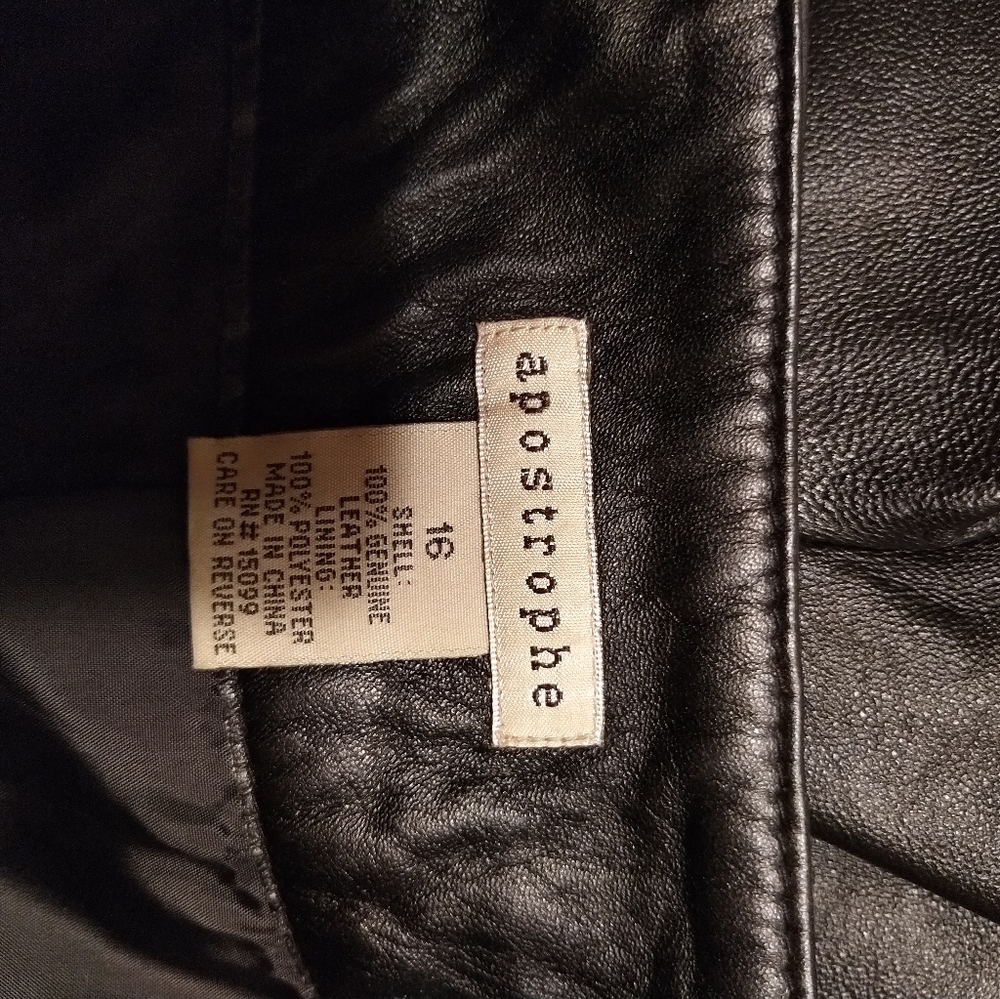 Ladies size 16 Leather Pants